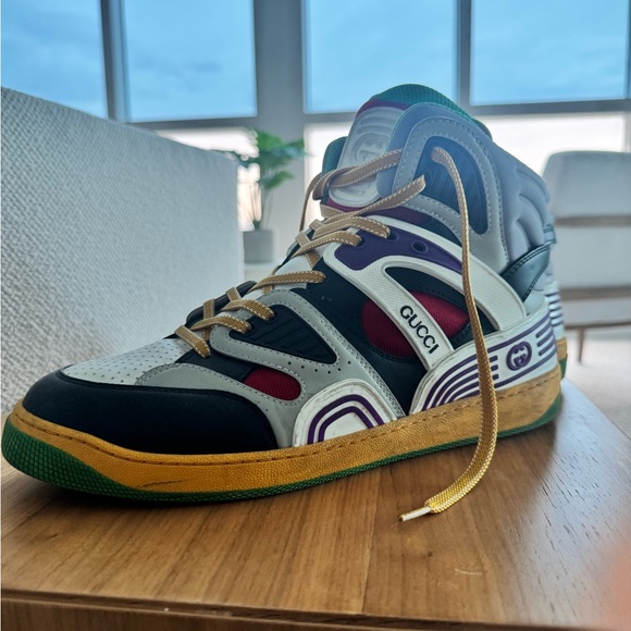 Gucci Multi-color Basket Sneaker - Picture 1 of 5